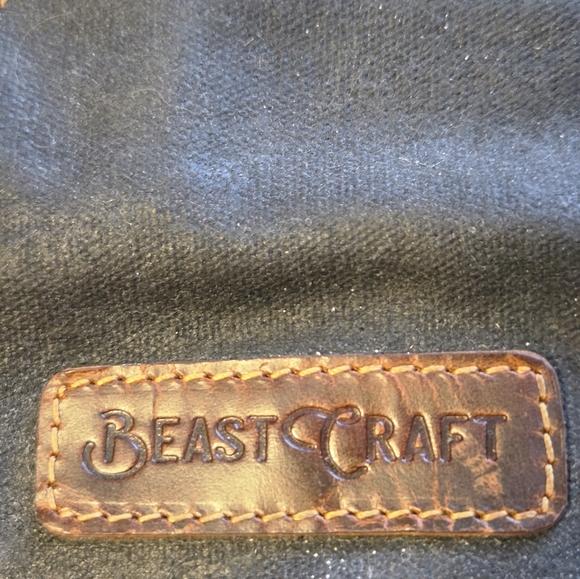 Leather waxed cotton beast craft travel bag backpack HIGH QUALITY - Picture 9 of 16